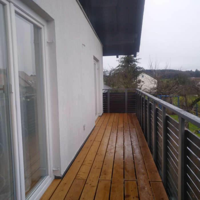 Balkon Lärchenholz